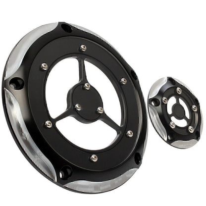 Timing Cover for Harley Road King Electra Glide Softail Chrome & Black