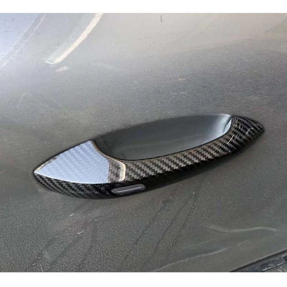 Real Carbon Fiber Exterior Door Handle Cover Trim for Porsche Panamera 971 17-22