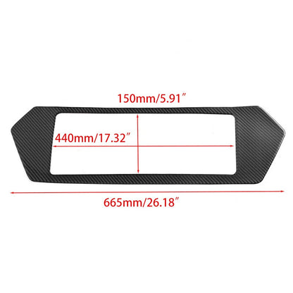 Carbon Fiber Rear License Plate Frame Trim for Corvette C8 (2020-2024)