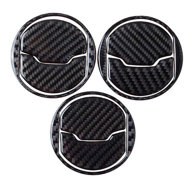 Real Carbon Fiber Interior Air Vent Outlet Trim Cover for Ford Mustang (2015-2020)