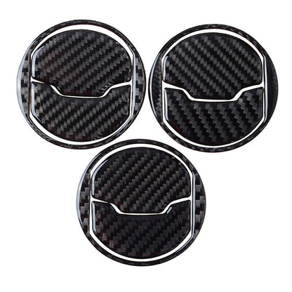 Real Carbon Fiber Interior Air Vent Outlet Trim Cover for Ford Mustang (2015-2020)