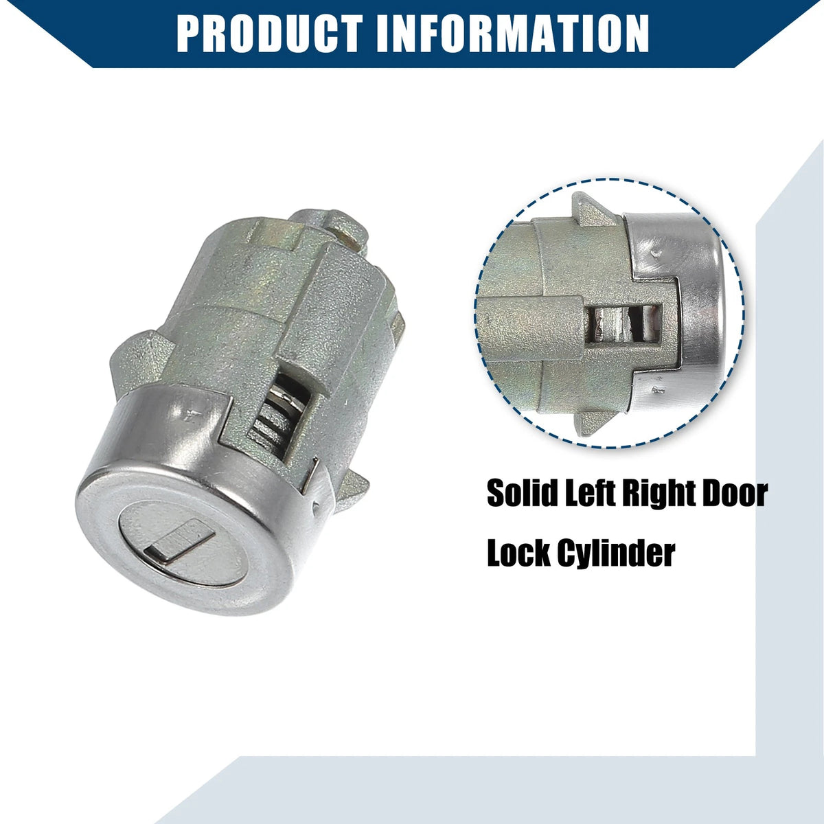 Front LH RH Door Lock Cylinder w/Key for Chevy GMC Cadillac