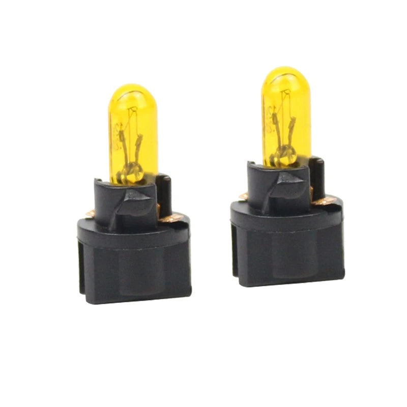 10 x T5 Yellow Dash Light Bulbs for 74-18 37 70 2721