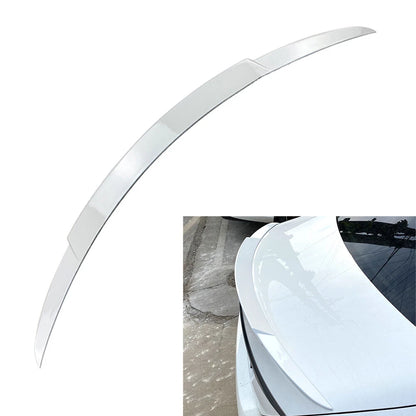 Rear Trunk Spoiler Lip Wing for Benz C-Class W205 C63 2015-2021 White