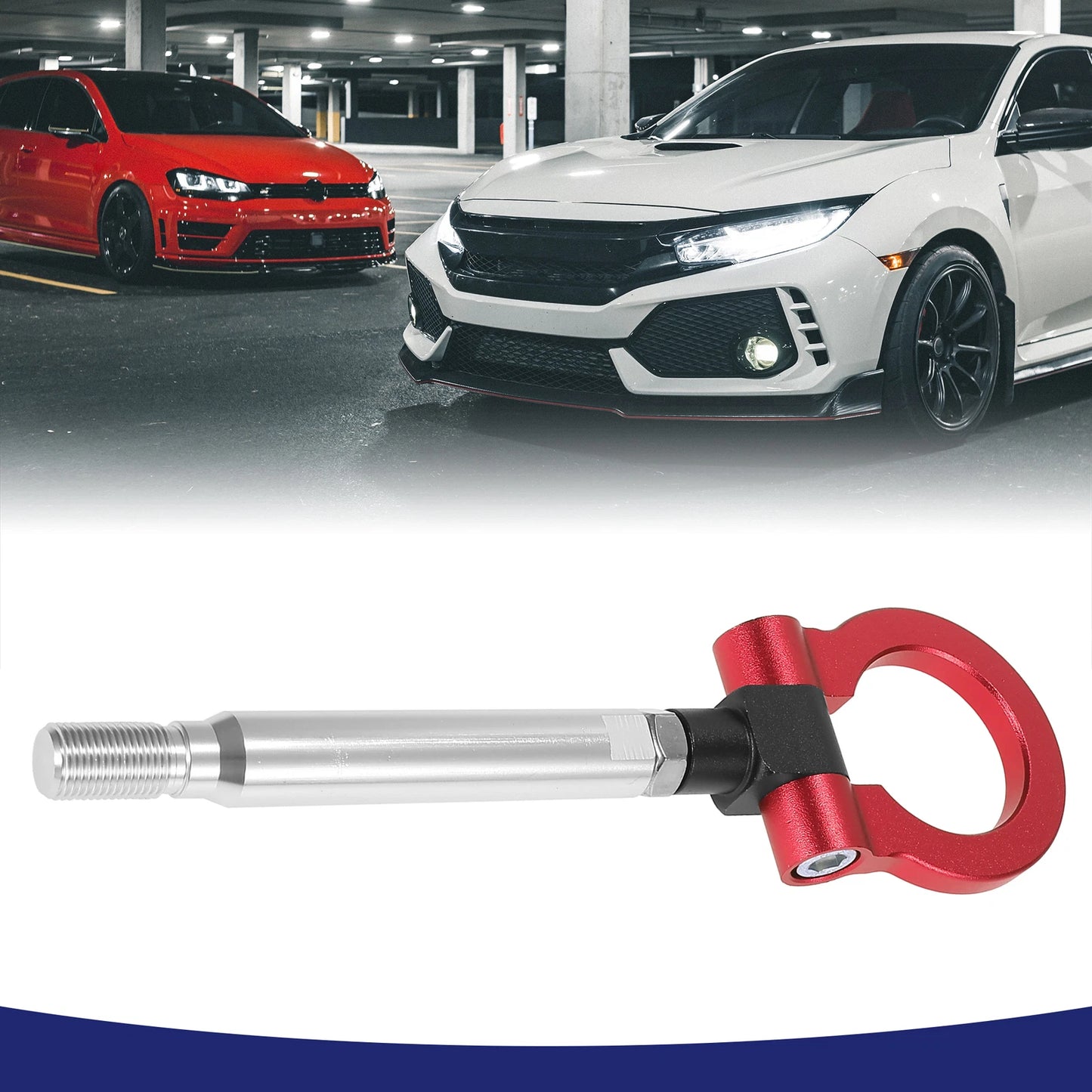 Red Front Bumper Tow Hook Screw for Subaru