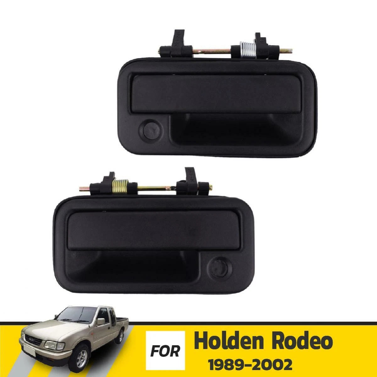 Rear Exterior Door Handle Pair Fits Isuzu TFR Holden Rodeo Ute Truck 1989-2002
