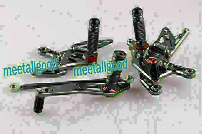 Adjustable Grey Rearset Footpegs for Yamaha YZF R1 (2009-2011)