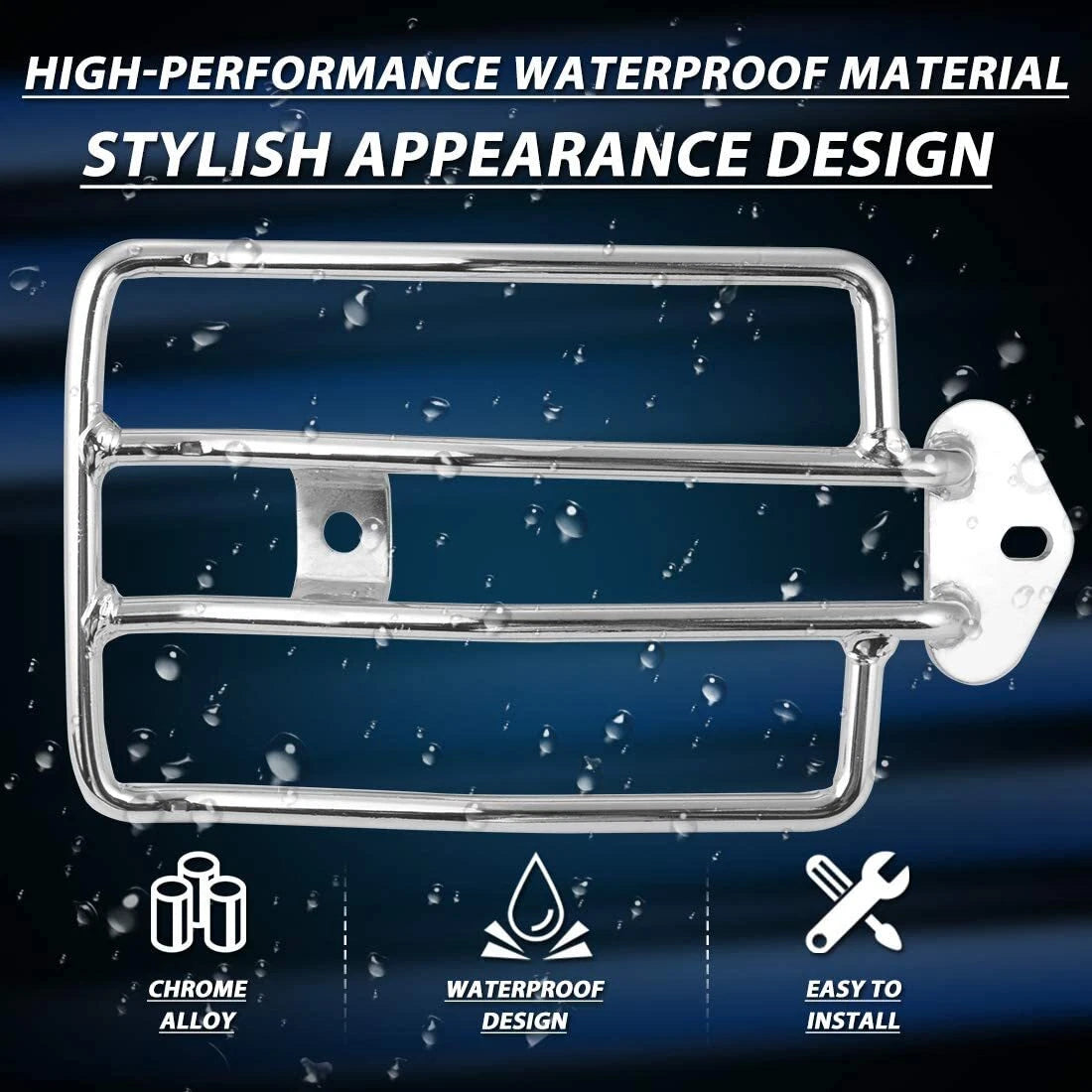 Chrome Solo Seat Rear Fender Luggage Rack for Harley Sportster XL 883 1200