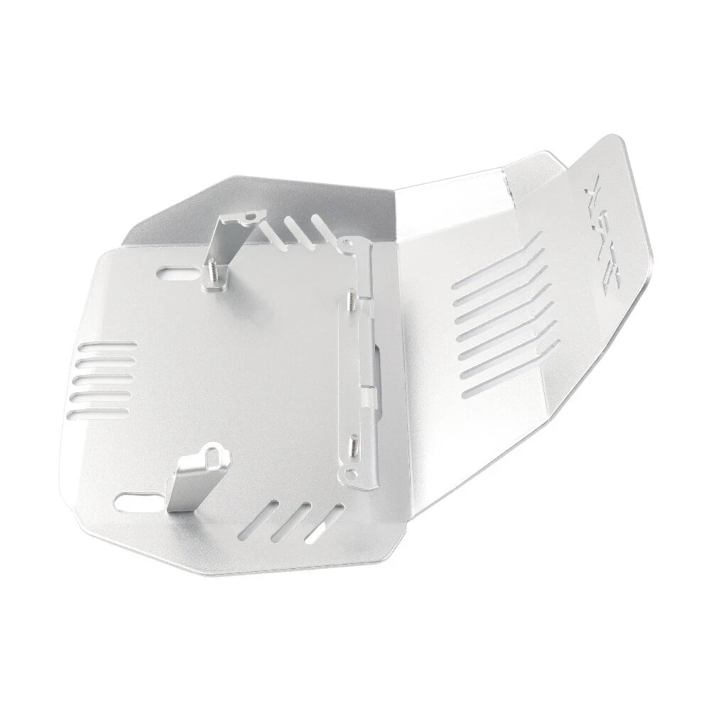 Silver Engine Protection Cover Bash Guard Sump Plate for Benelli TRK 502 (2017-2023)