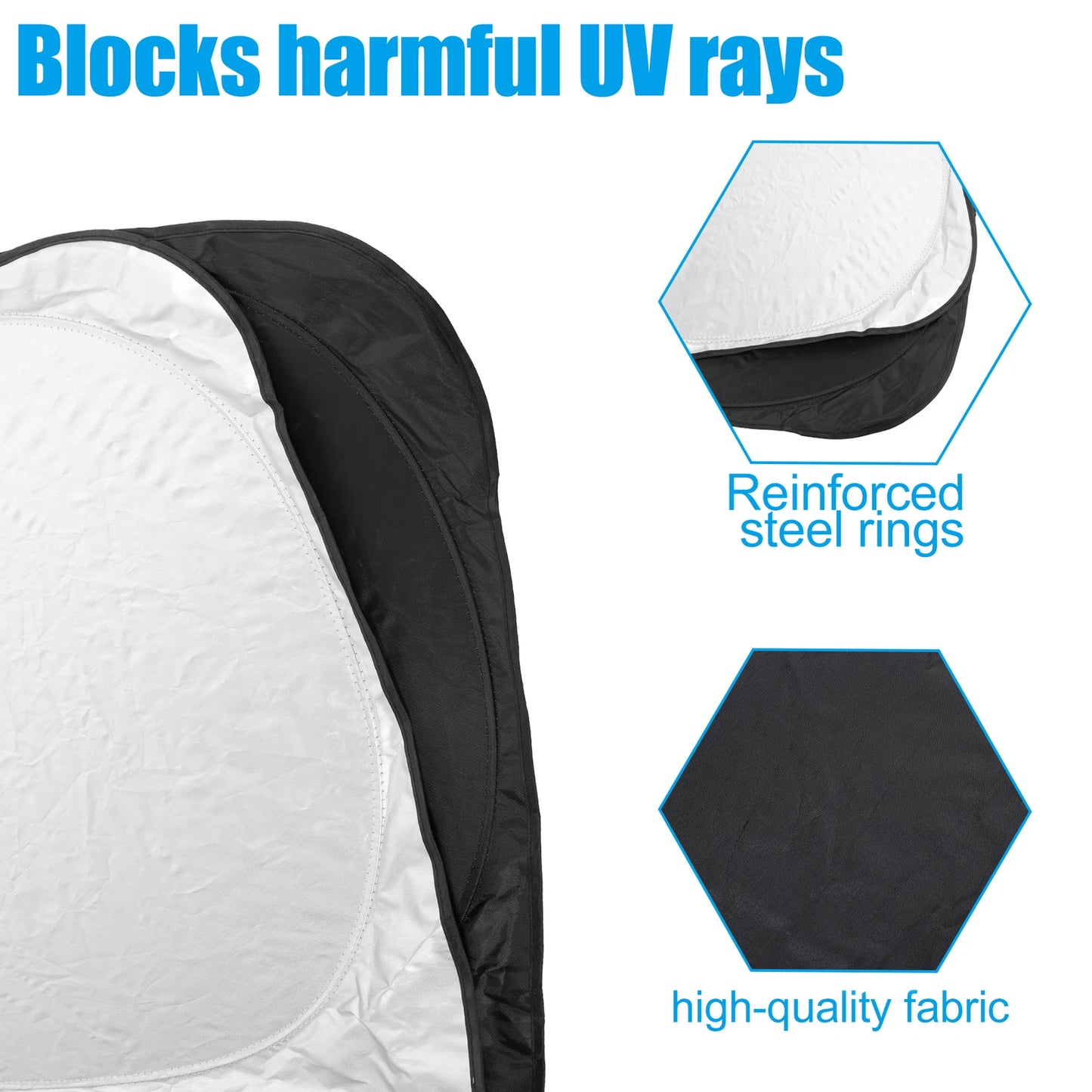 Foldable Windshield Sun Shade 146x85.5cm for Ford Escape (2020-2022)