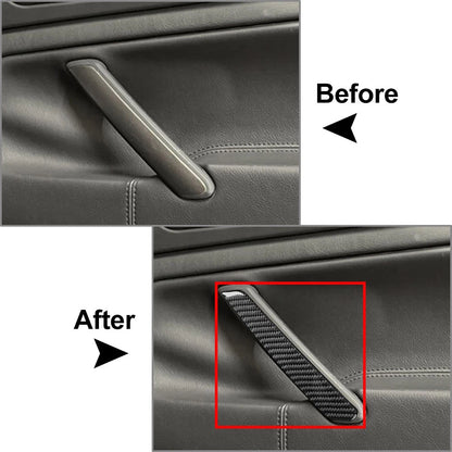 Black Front Rear Door Handle Cover Trim for Volkswagen Passat (2001-2005)