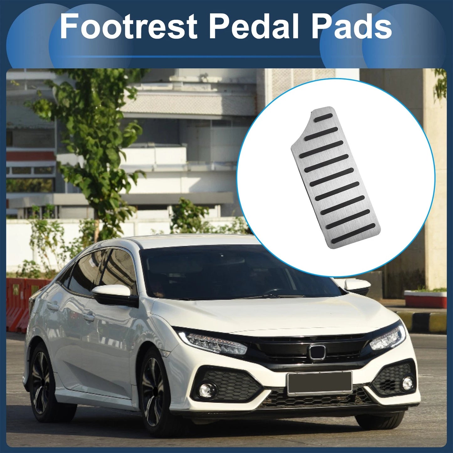 Footrest Pedal Pad Cover for Honda Civic (2016-2024)