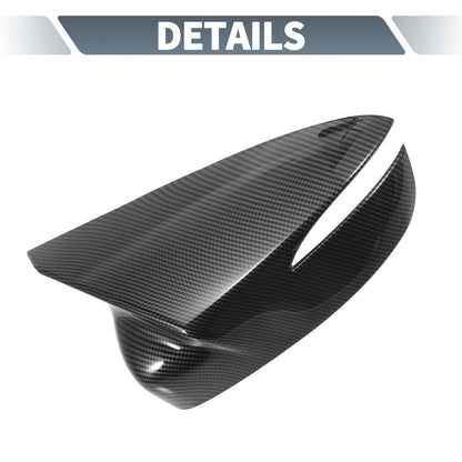 Rearview Mirror Cover Overlay Black Carbon Fiber for Mazda CX-5 (2015-2016)