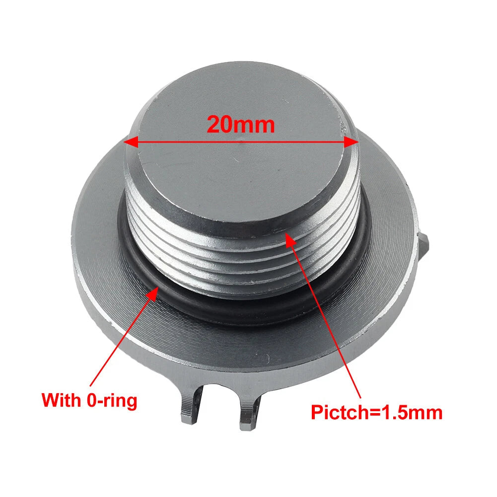 Grey Engine Oil Filler Cap Cover for BENELLI TRK 502, Leoncino 500 (2017-2023)