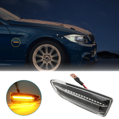 LED Side Marker Turn Signal Lights Yellow 2 x for Opel