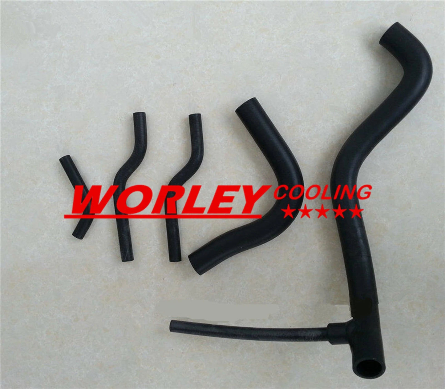 5ROWS Aluminum Radiator + Black Hose for MG MGB GT/ROADSTER (1977-1980)