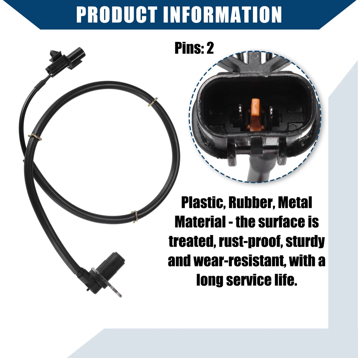 ABS Wheel Speed Sensor for Mitsubishi Pajero 2001-2006 Rear Left