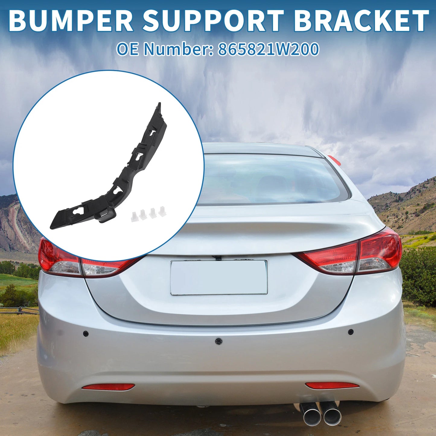 Left Rear Bumper Retainer Bracket for Kia Forte5 (2014-2018)