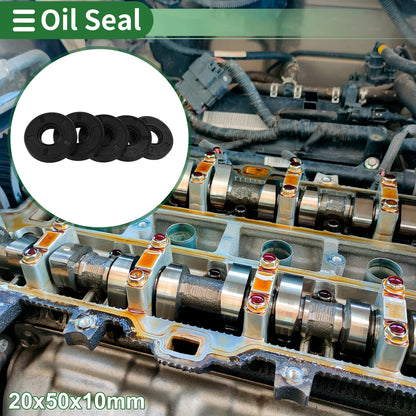 Oil Seal 20x50x10mm NBR Rubber Seal Black