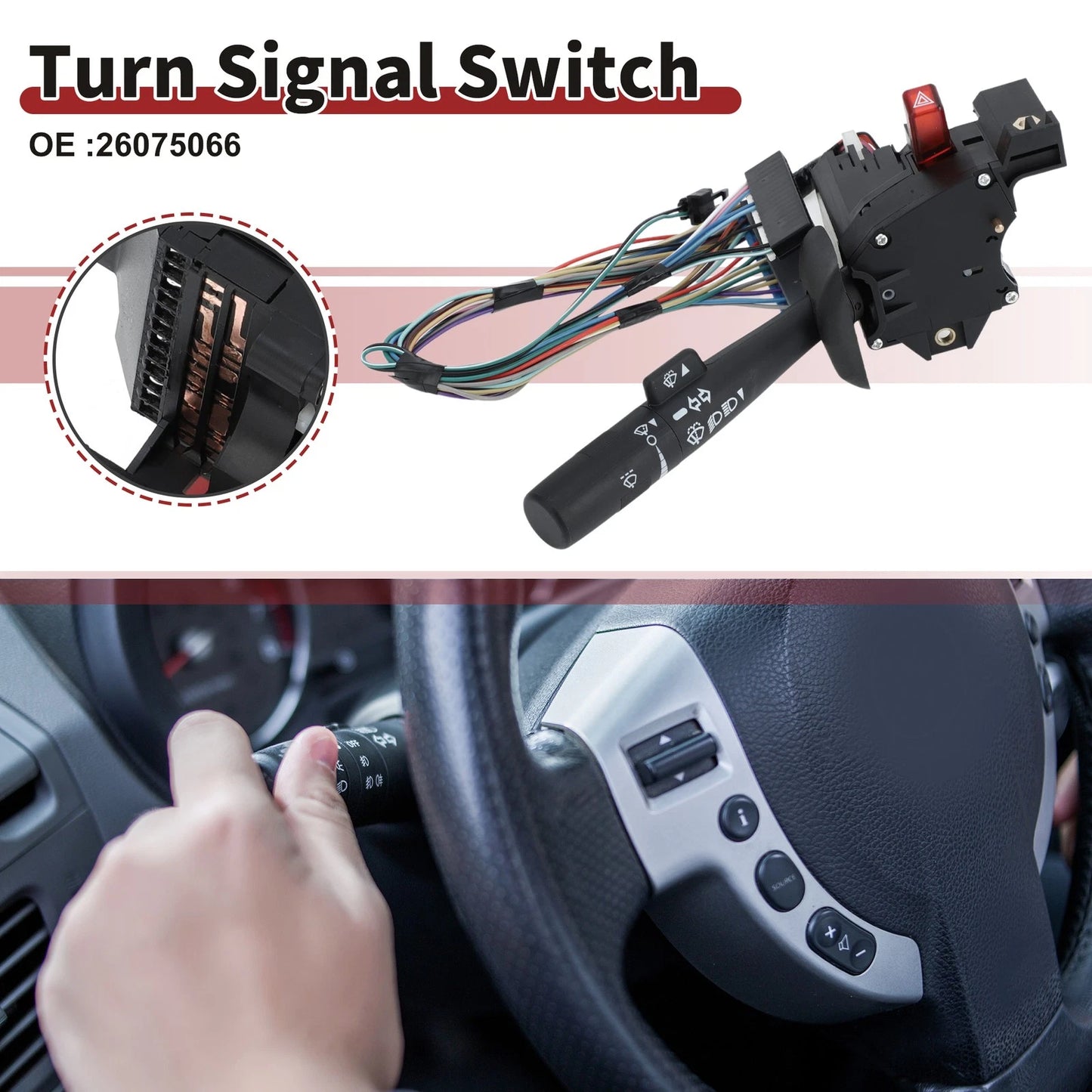 Steering Column Turn Signal Switch Lever for Chevrolet Express 1500