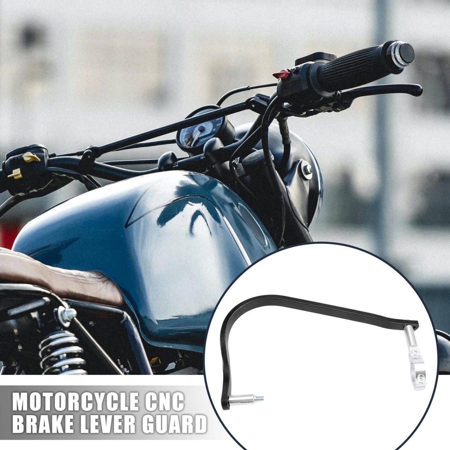 Pair 7/8" Motorcycle Brake Lever Guard Handlebar Clutch Protector Black for Motorcycle