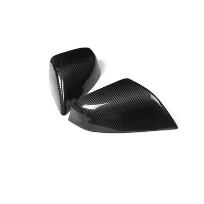 Mirror Covers for Tesla Model X 2016-2023 (2 x Glossy Carbon Fiber)