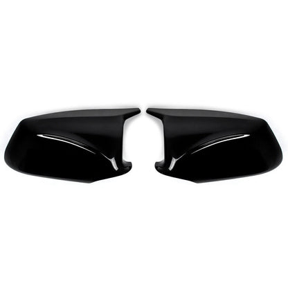 2 x Gloss Black Side Mirror Cover Caps for BMW 5-Series F10 F11 (2010-2013)