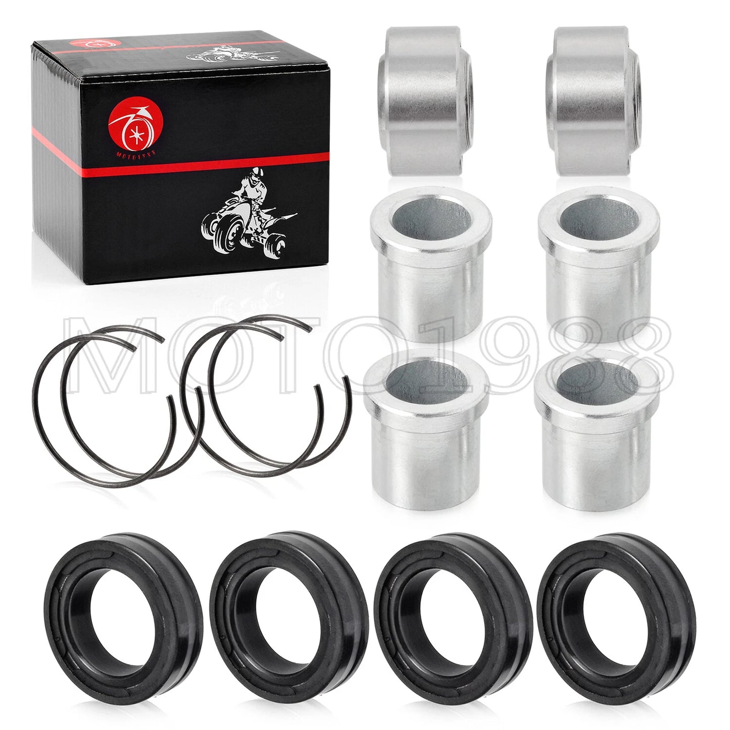 2 x Front Lower/Front Upper A-Arm Bushings for Honda TRX450ER (2006–2014)