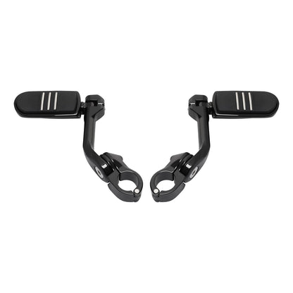 1-1/4 32mm Long Angled Highway Foot Pegs for Harley Road Street Electra Glide