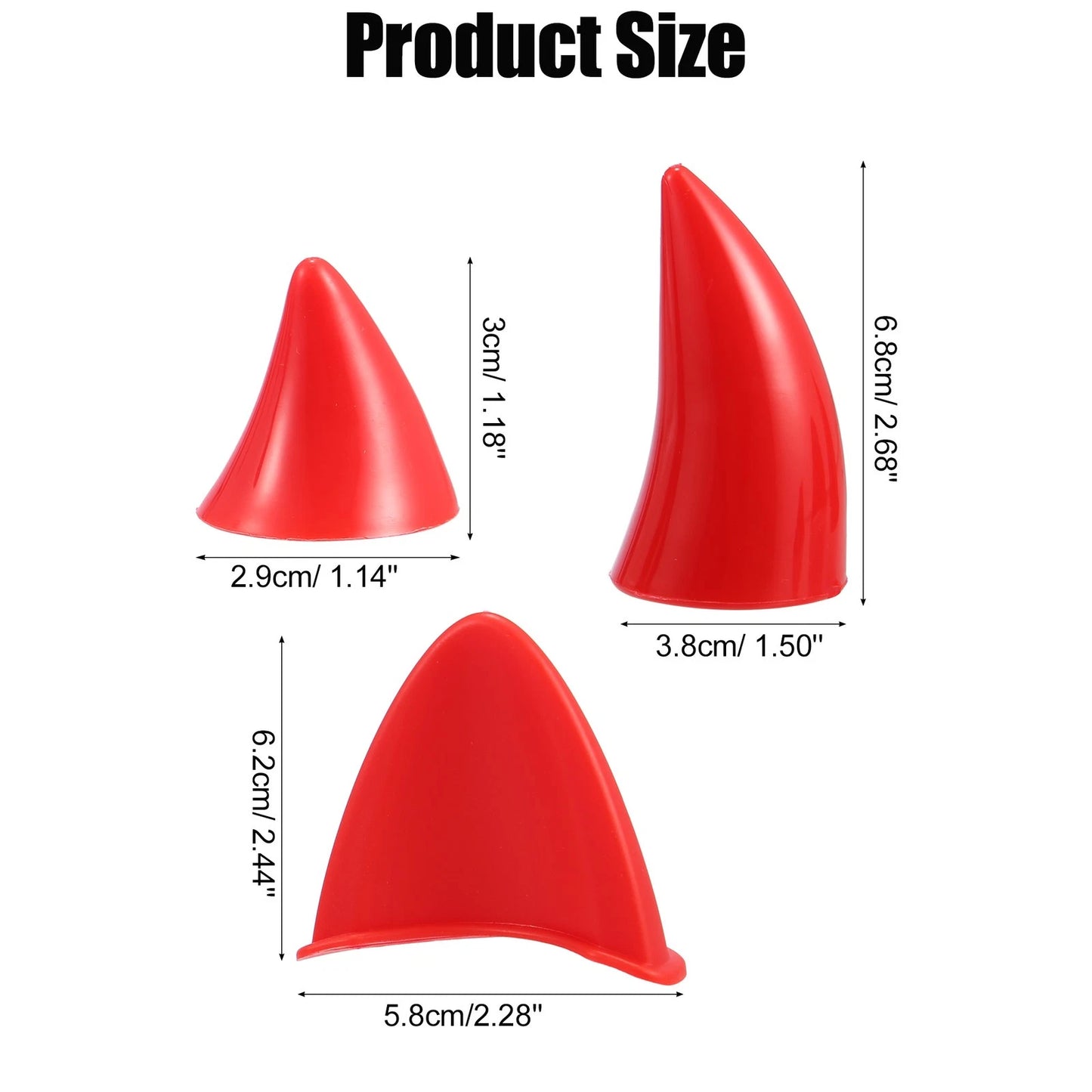 1 Set Cat Ears Style Devil Horn Decoration for Motorcycle