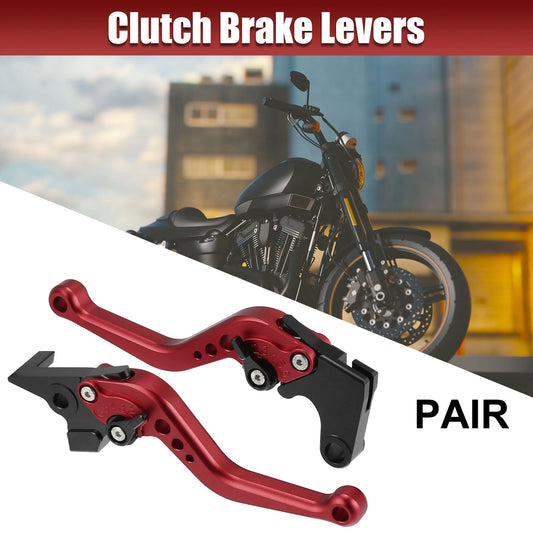 1 Pair CNC Red Brake Clutch Levers for Yamaha FZ6 Fazer (2004–2010)