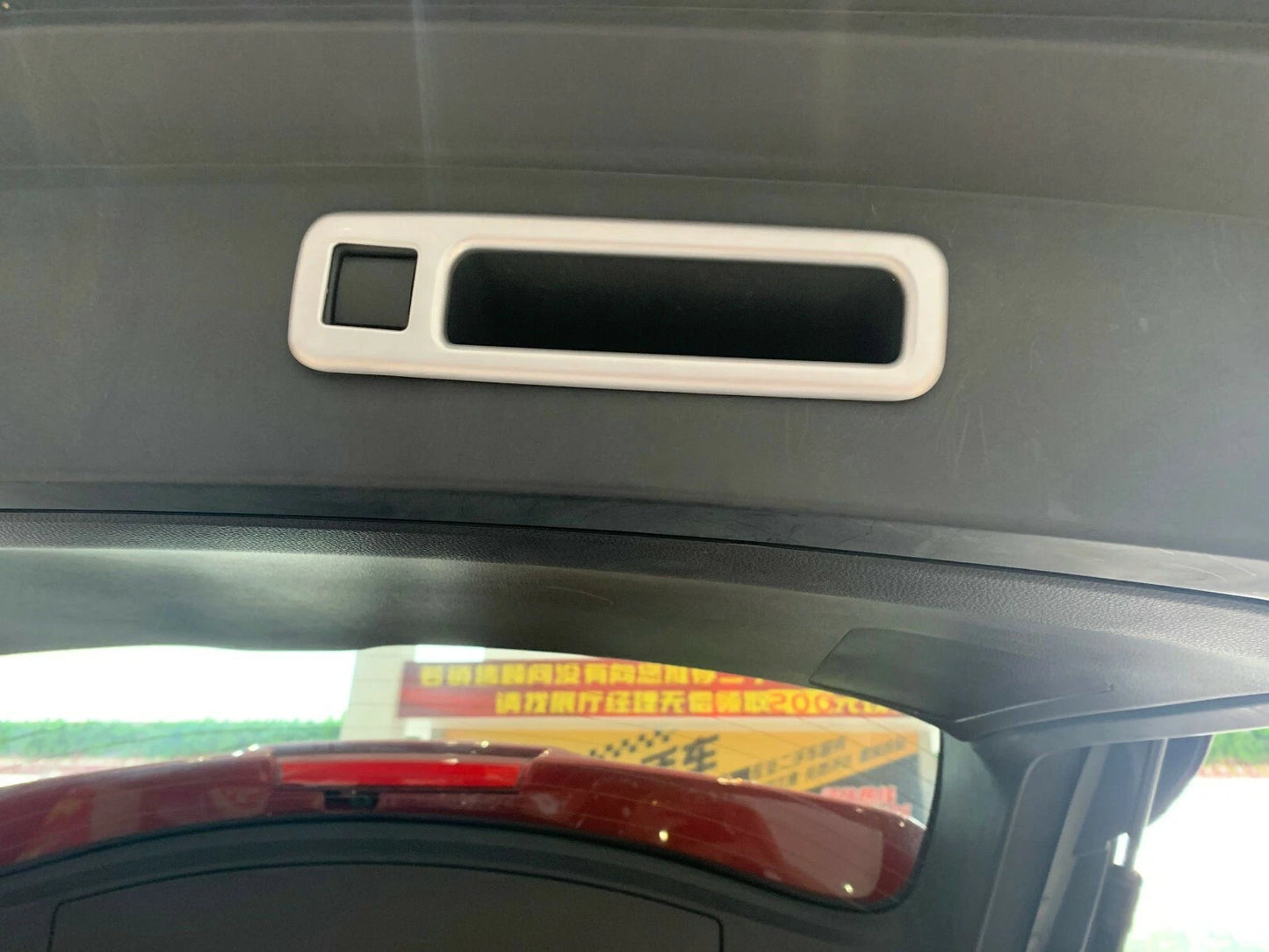 Rear Boot Door Button Silver Cover Trim for 2020-2023 Toyota Highlander (2020-2023)
