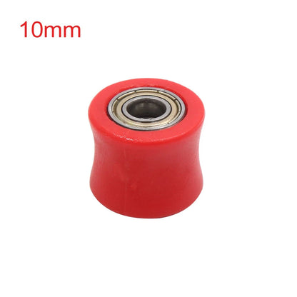 10mm Chain Roller Pulley / Tensioner Wheel Guide Red / for Motorcycle ATV Quad