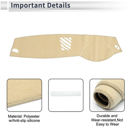 Dashboard Cover Mat for BMW 5 Series F10 F11 2010-2017 Sun Protector Beige