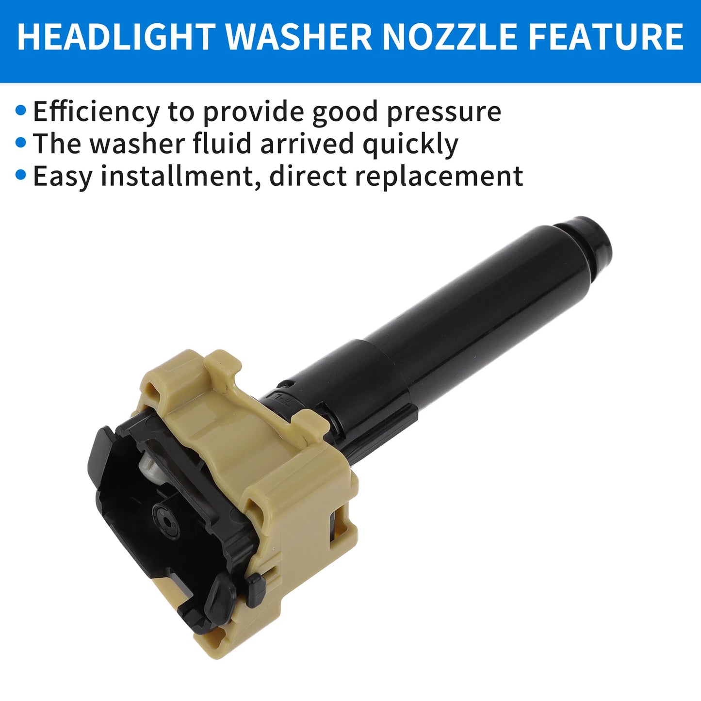 Driver Side Headlight Washer Nozzle for Mazda 3 AXELA (2014-2016)