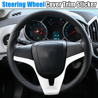White ABS Steering Wheel Cover for Chevrolet Cruze (2010 - 2015)