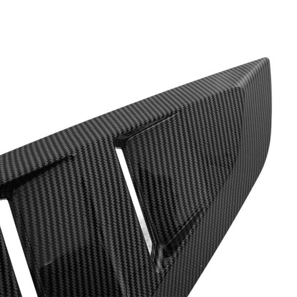 2024-2025 Ford Mustang GT 2x Carbon Style Rear Window Louver Covers Sun Shades