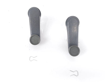 2 x Grey Window Winder Handles for Nissan Navara D21 D22 Patrol (1986-2004)
