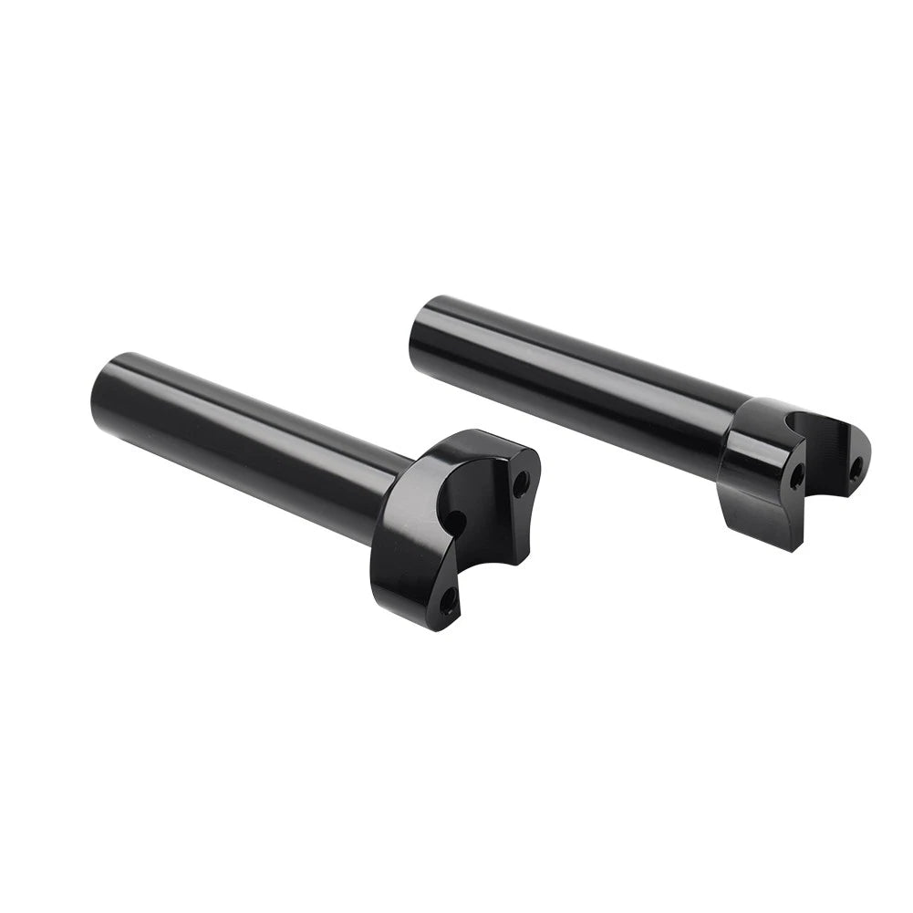 6" Black Straight Handlebar Risers for Harley Heritage Softail Dyna FXD
