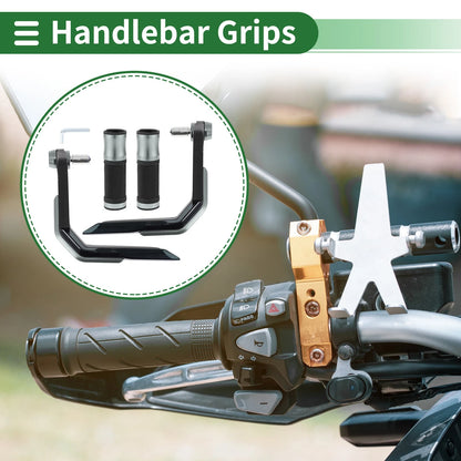 7/8 22mm Hand Grips Cover Kit Zigzag Stripes for Motorcycle