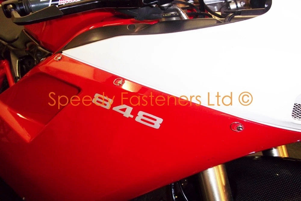 Dzus Fasteners Studs Clips + Stainless Fairing Bolts for Ducati 1098 1198 848