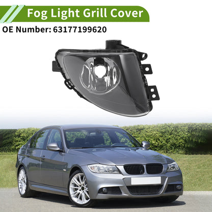 Right Fog Light Grill for BMW 535i 2010-2017 (1 x Clear, Black)