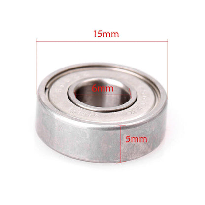10 x 6X15X5mm Deep Groove Mini Ball Bearings for Rotary Motor 696ZZ