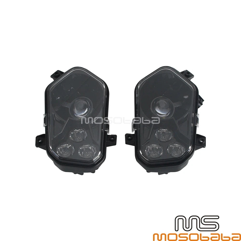ATV LED Hi/Low Beam Angel Eye Headlights for Polaris RZR, ACE, Sportsman, Ranger