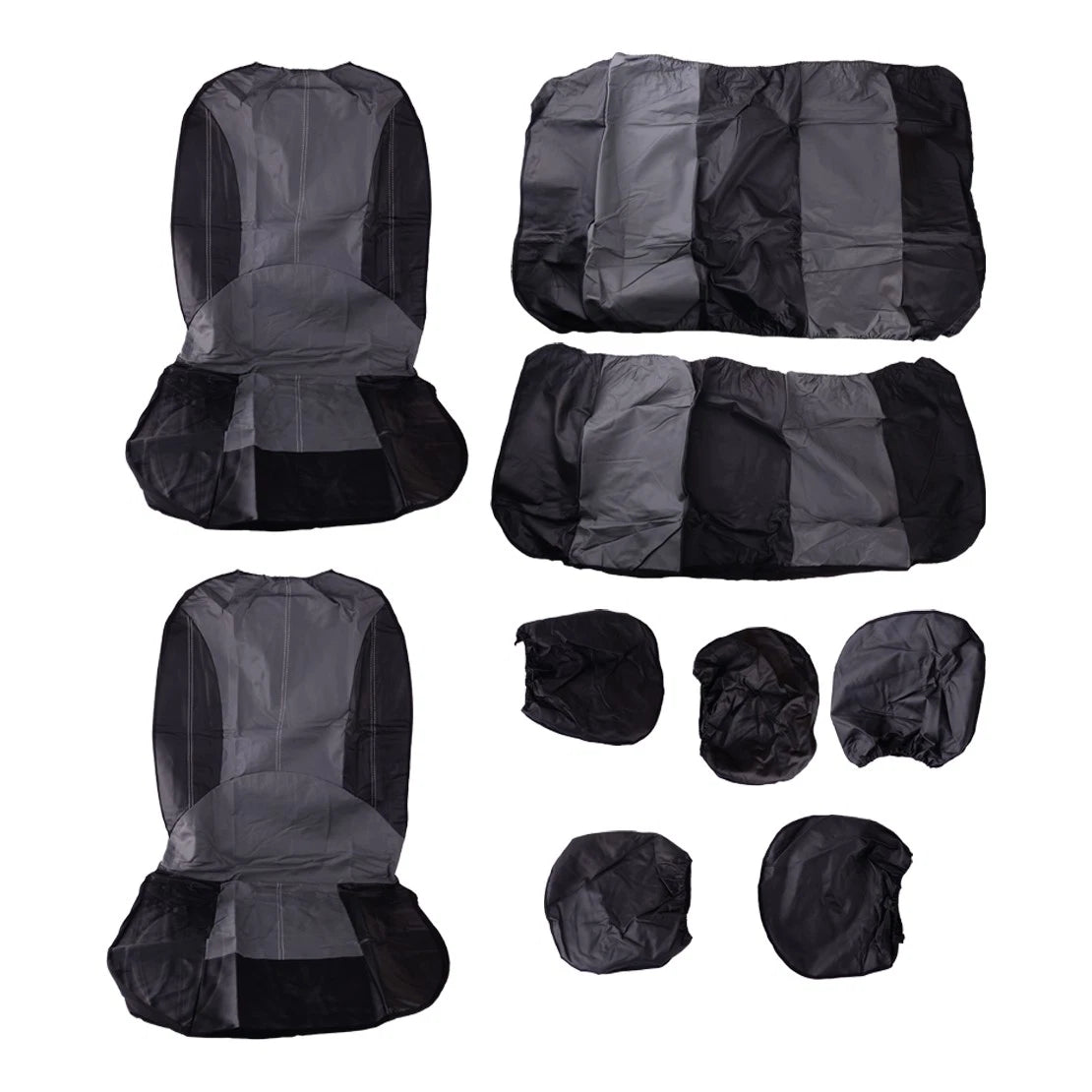 PU Leather Car Seat Covers Full Set for Universal Vehicles