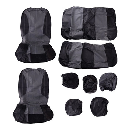 PU Leather Car Seat Covers Full Set for Universal Vehicles