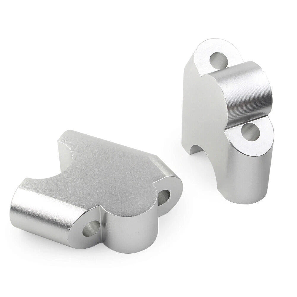 Silver HandleBar Bar Risers Mount Clamp Adapter for BMW F800R (2015-2017)