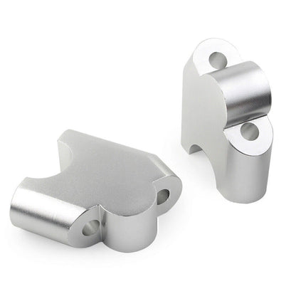 Silver HandleBar Bar Risers Mount Clamp Adapter for BMW F800R (2015-2017)