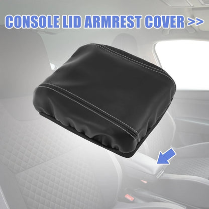 Car Center Console Lid Armrest Cover for Honda CR-V (2014-2016) Black