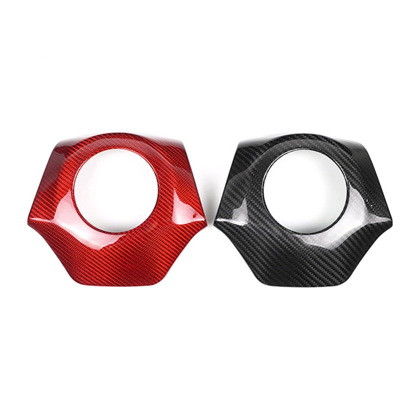 Steering Wheel Cover Trim Red Carbon Fiber for Chevrolet Camaro (2016-2024)